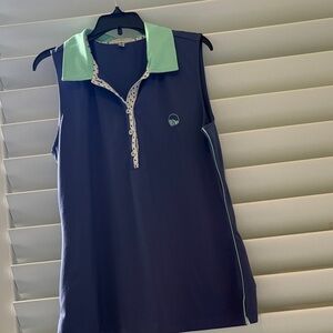 Fairway & Greene Women's Sleeveless Golf Polo Top; Sz: M; EUC